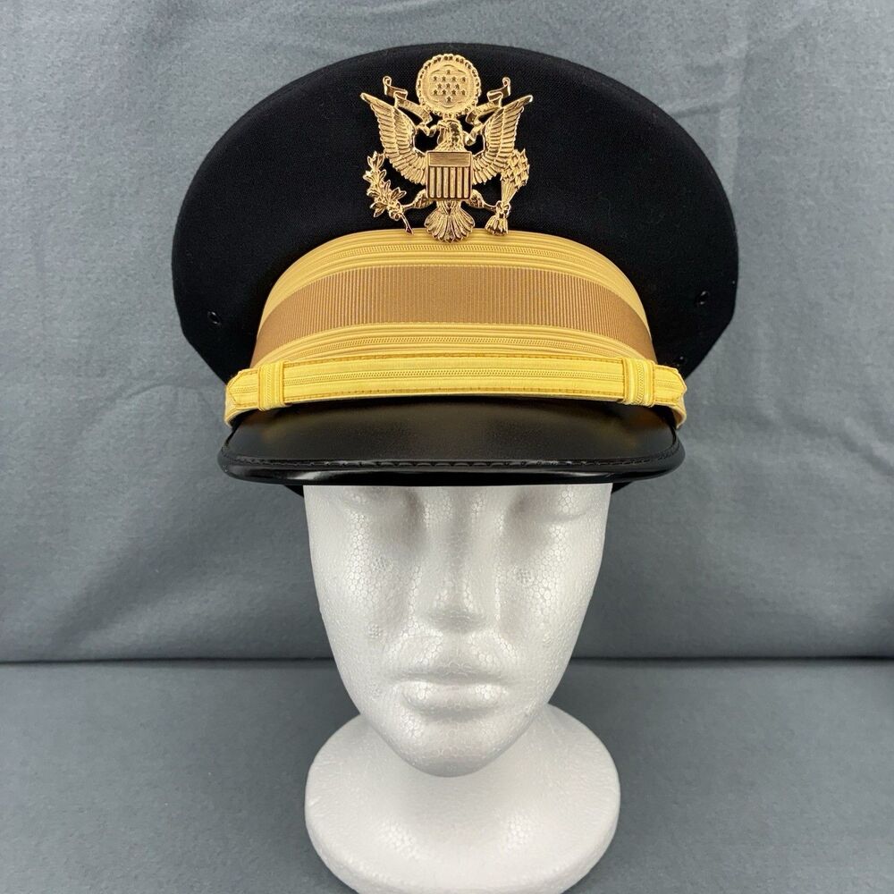 Kingform U.S. Army Officer Service Dress Cap Hat Size 6 3/4 Made in USA